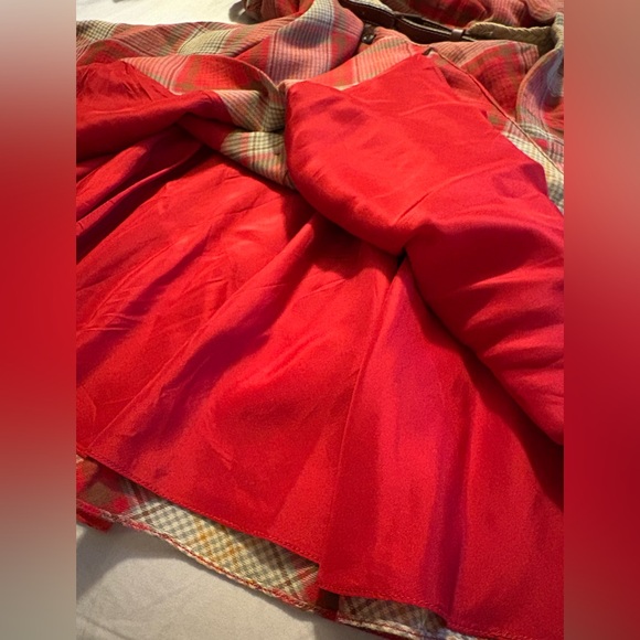 Ralph Lauren Plaid Long Sleeve Shirt Dress Cotton Silk Belted Leather Button Up - Picture 8 of 12